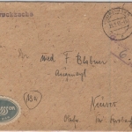 SBZ - Gebühr bezahlt, L2 a. Drucksache Weimar 1 - Neuses 1949
