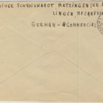 FZ - Gebühr bezahlt, roter Ra2 a. Einschreibebrief Reutlingen - Hannover 1946