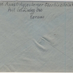 All.Bes. - Gebühr bezahlt viol. L1 Brief Schwindegg - Hannover 1946