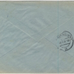 Saar - Gebühr bezahlt roter Ra2 Einschreibebrief Homburg (Saar) - Hannover 1946