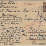 All.Bes./Kontrollrat - 10 Pfg. GA-Karte/Nachporto Wienhausen ü. Celle -Göttingen