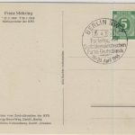 All.Bes. - Sonderkarte Franz Mehring, SST Parteitag d. SPD Berlin 1946