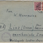 All.Bes. - 60+15 Pfg. Ziffer, Zensurbrief n. ÖSTERREICH, Weissenfels - Linz 1946