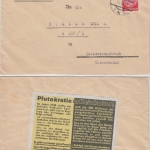 DR - 12 Pfg. Hindenburg, Firmenbrief (rs. Propagandavignette) Gußwerk 1940