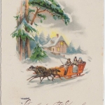 DR - 3 Pfg. Hindenburg, Weihnachtskarte/Nachporto München - Oberaudorf 1933