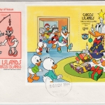 Caicos Island - 2$ Blockausgabe Disney/Christmas 1984, Schmuck-FDC