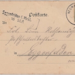 Bayern - Eggenfelden I Mrkt. 16 SEP., Aushilfsstempel/L2 a. Karte v. Neumarkt