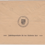 DR - 60 Pfg. Stephan/Dienst, Zustellurkunde Ludwigsburg - Reutlingen 1924