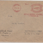 DR - 25 Pfg. AFS "Stahlwerk Kabel", Brief n. FRANKREICH, Hagen-Kabel - Ensisheim