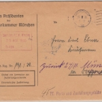 DR - 60 Pfg. Strohhut/Dienst, Zustellurkunde München - Deggendorf 1930, Retour