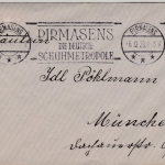 DR - Pirmasens die deutsche Schuhmetropole, Masch.werbstpl. a. Brief n. München