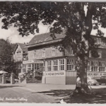Niedersachsen - Neuhaus/Solling, Sollinger Hof, sw-Fotokarte gelaufen 1959