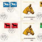 BRD - Jugend 1969 (Pferde), Paare a. Schmuck-FDC + ESST Bonn