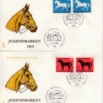 BRD - Jugend 1969 (Pferde), Paare a. Schmuck-FDC + ESST Bonn