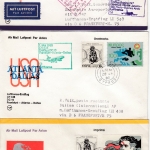 Zypern - 39 Luftpostbelege (Karten/Briefe/Zuleitungen/Erstflüge) ex 1975/1992