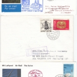 Zypern - 39 Luftpostbelege (Karten/Briefe/Zuleitungen/Erstflüge) ex 1975/1992