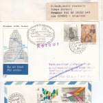 Zypern - 39 Luftpostbelege (Karten/Briefe/Zuleitungen/Erstflüge) ex 1975/1992