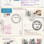 Zypern - 39 Luftpostbelege (Karten/Briefe/Zuleitungen/Erstflüge) ex 1975/1992