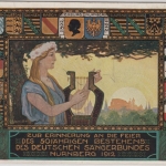 Bayern - Nürnberg 1912 50 J. Dt. Sängerbund, Sonderkarte + SST Bundesfest