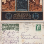 Bayern - Sängerbundesfest Nürnberg 1912, 5 Pfg. Privat-GA-Karte n. Greifenheim