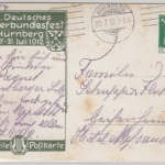 Bayern - Sängerbundesfest Nürnberg 1912, 5 Pfg. Privat-GA-Karte n. Greifenheim