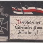 Feldpost 1915 - 10 Pfg. Germania, patriot. Feldpostkarte i.d.SCHWEIZ Zensur Metz