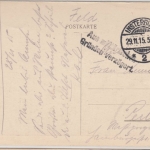 Feldpost 1915 - Aus militärischen Gründen verzögert L2 Feldpostkarte Insterburg