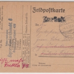 Bayern - Funkerkleinabteilung 6 Fp 406 L3 Feldpostkarte/Querverbindung 1917