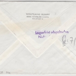 BRD - 50 Pfg. Uni Marburg, 4er-Block a. Einschreibebrief/FDC + ESST n. Kassel