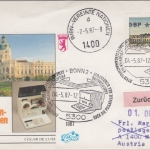 Berlin - 80 Pfg. ATM, Drucksache/Schmuck-FDC n. ÖSTERREICH, ESST Bonn - Wien/UNO