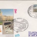 Berlin - 80 Pfg. ATM Schmuck-FDC i.d. SCHWEIZ, ESST Berlin - Bazenheid 1987