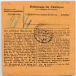 DR - 2x60+50+5 Pfg. Hindenburg, Dringend-Paketkarte Martinau ü. Beuthen 1942