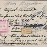 DR - 25 Pfg. Hindenburg Brief n. UNGARN Ingelfingen - Budapest 1939 Retourzettel