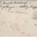 DR - 25 Pfg. Hindenburg Brief n. UNGARN Ingelfingen - Budapest 1939 Retourzettel