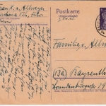 DR - Taufkirchen a.d. Vils 12. FEB 45, nachv. bayer. K2 6 Pfg. Ganzsache n.