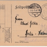 DR - Armee-Oberkommando d. 11. Armee Feldpostkarte Breslau 4 - Berlin 1915