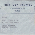 Portugal - 3,50 E. 500. Geb. Santa Joana, LupoBrief, Lissabon - Marktoberdorf