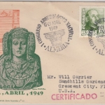 Spanien - 1949 Congresso Arqueologico Nacional Almeria, SST a. Schmuckkuvert