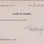 DR - Kriegsgefangenenpost Lager Torgau, Karte/Paketbestätigung n. Frankreich