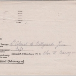DR - Kriegsgefangenenpost Lager Torgau, Faltbrief n. Paris 1942, Lagerzensur