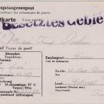 DR - Kriegsgefangenenpost Lager Torgau, Karte/Paketbestätigung n. Frankreich