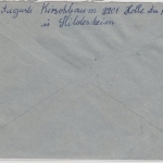 BRD - Holle ü. Hildesheim, Einschreibebrief/Poststelle I n.Kronach 1962
