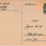 DR - Kleinpriesligk ü. Pegau, Landpost-Ra2 a. 6 Pfg. GA-Karte n. Pülzig 1935