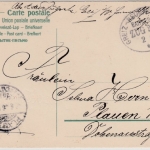 DR - Bahnpost Greiz-Neumark (Sachsen), Zug 2220, Karte n. Plauen 1906