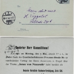 DR - 2 Pfg. Germania, GA-Karte/Zudruck (Dt. Christliche Studenten-Vereinigung)