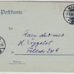 DR - 2 Pfg. Germania, GA-Karte/Zudruck (Dt. Christliche Studenten-Vereinigung)