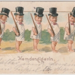 DR - Bahnpost Breslau-Myslowitz Zug 278, Karte(Hemdengigerln !!) n. Breslau 1901