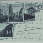 Rheinland-Pfalz - Kriegfeld, Gruss aus Mehrbildlihto, gelaufen 1900