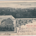 Rheinland-Pfalz - Leimen Kurhaus Klotz, sw-Mehrbild-Gruss-aus, gelaufen 1899