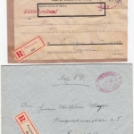 FZ-Rheinl.Pfalz - Gebühr bezahlt, Pirmasens 1947/48 - 5 Belege/Portostufen !!!!!